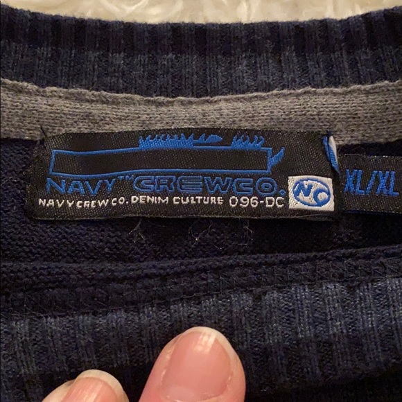 Navy Crew Co. Striped 100% Cotton Sweater - Picture 3 of 7
